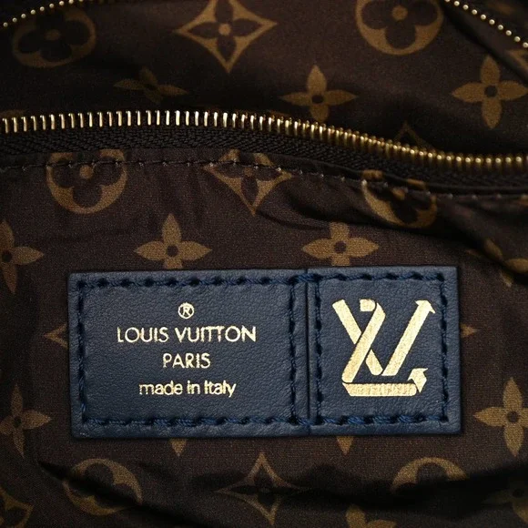 ❌❌LOUIS VUITTON Pillow Speedy Bandouliere 25 Monogram Nylon Metallic Blue bag LV - Picture 9 of 11